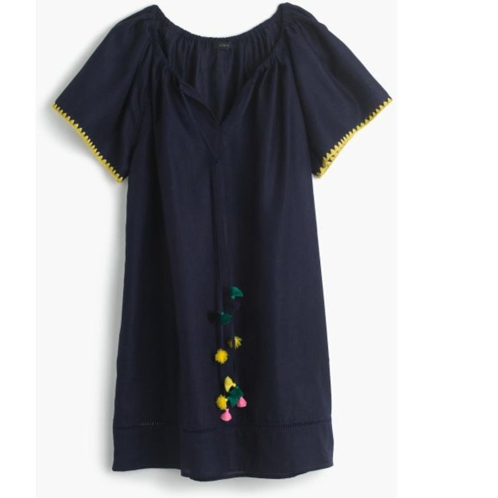 J Crew Pom Pom Beach Coverup